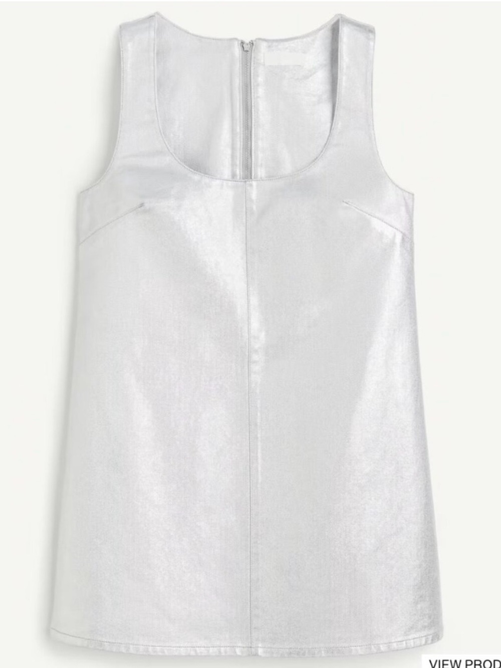 H&M Silver Metallic Mini Dress